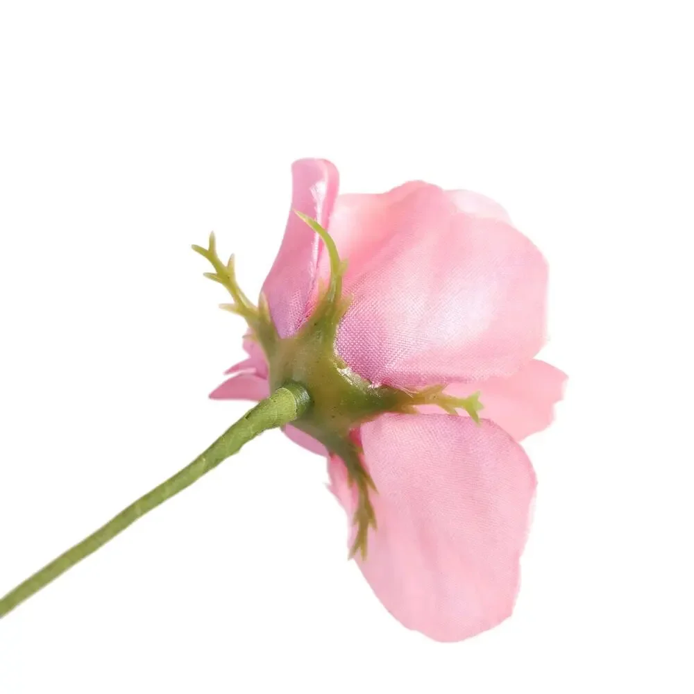 66 Light Pink Satin Artificial Roses 2.5in Flower Stems Wedding Crafts DIY Decor